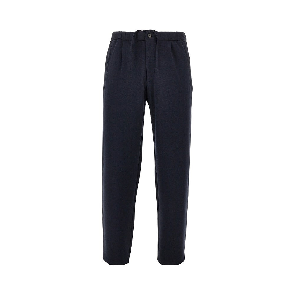 Jersey pants with elasticated waist
