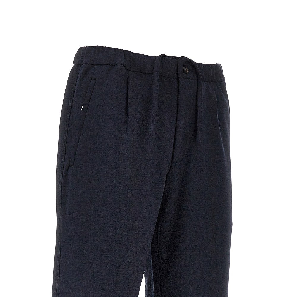 Jersey pants with elasticated waist