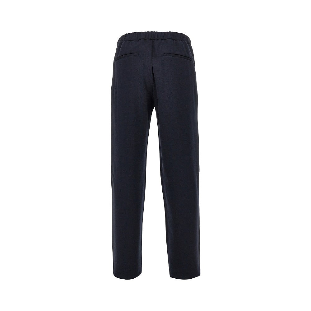 Jersey pants with elasticated waist