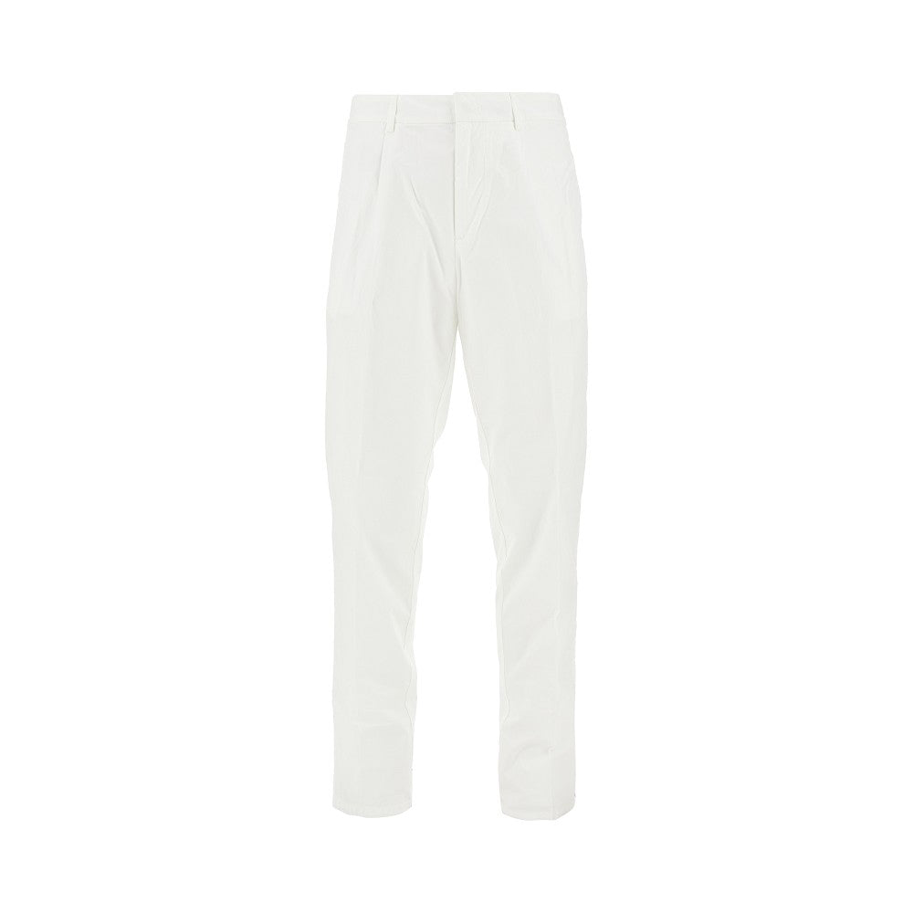 Pantalone in cotone Pima con pince