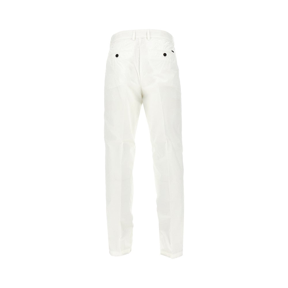 Pantalone in cotone Pima con pince