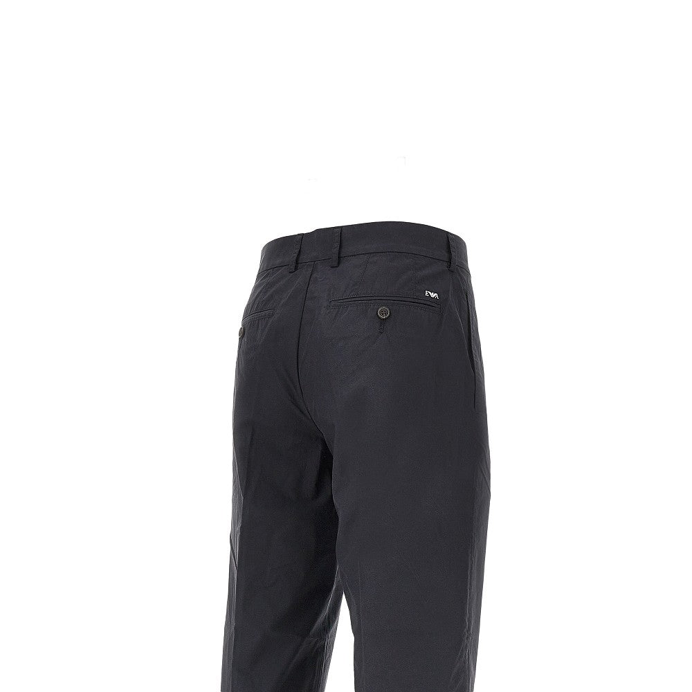Pantalone in cotone Pima con pince