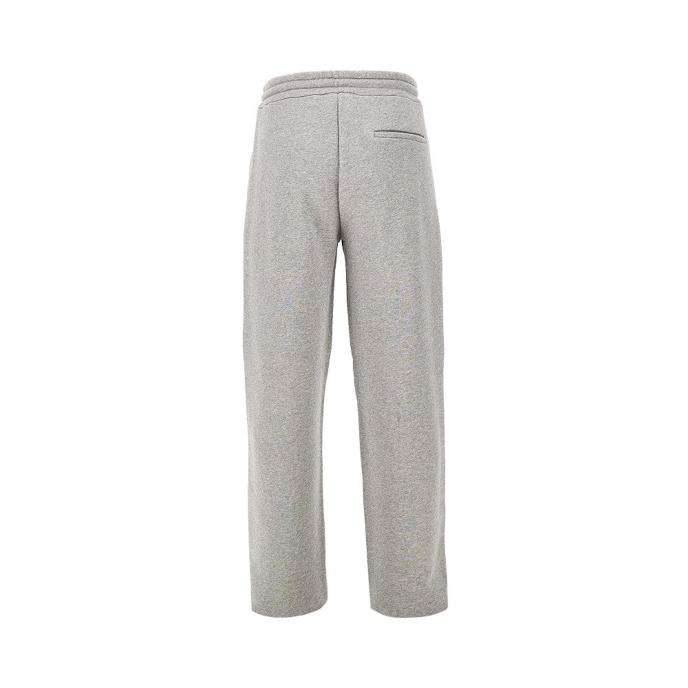 Mélange cotton sweatpants with dart