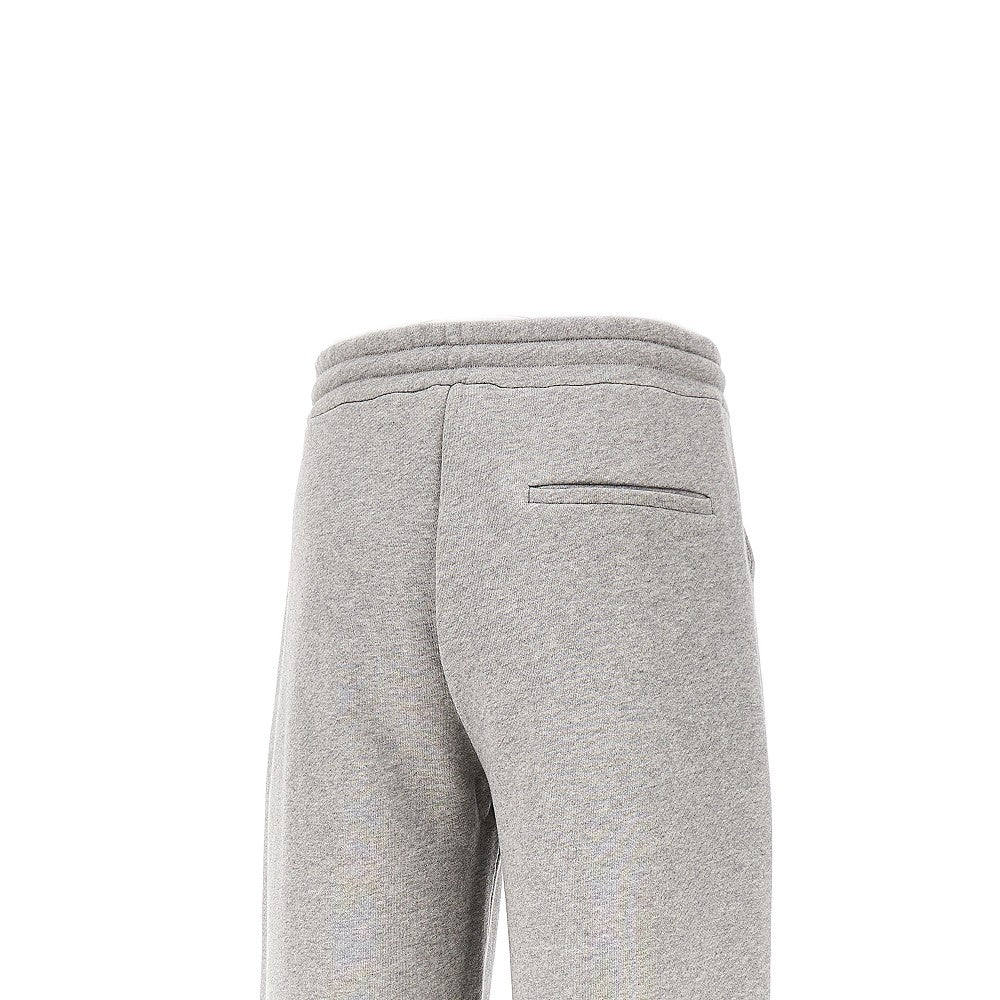 Mélange cotton sweatpants with dart