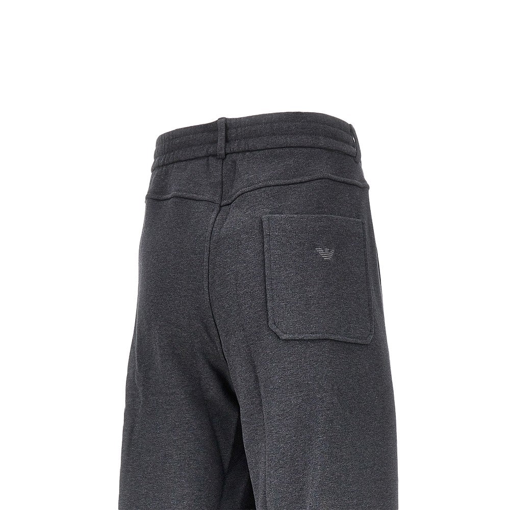 Pantalone a gamba dritta in french terry