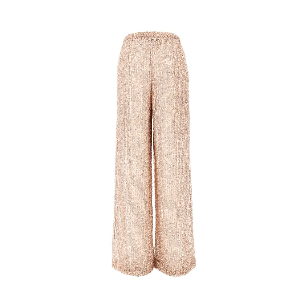 Fuzzy lurex pants