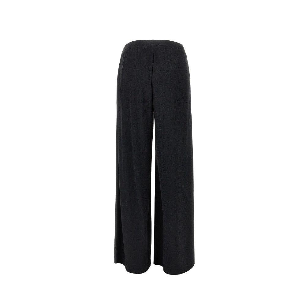 Lurex jersey wide pants