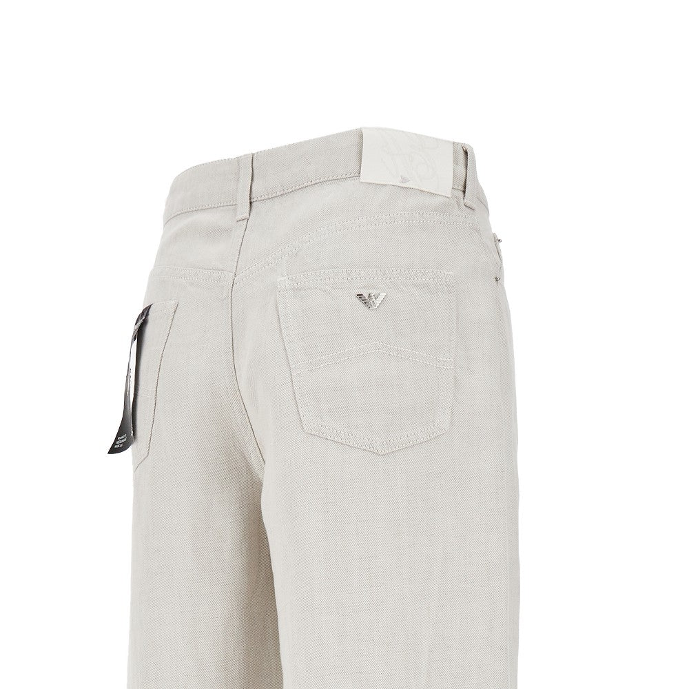 'J8B' linen-blend pants