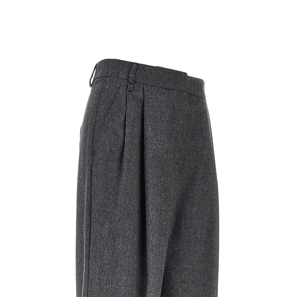 Flannel pants with darts