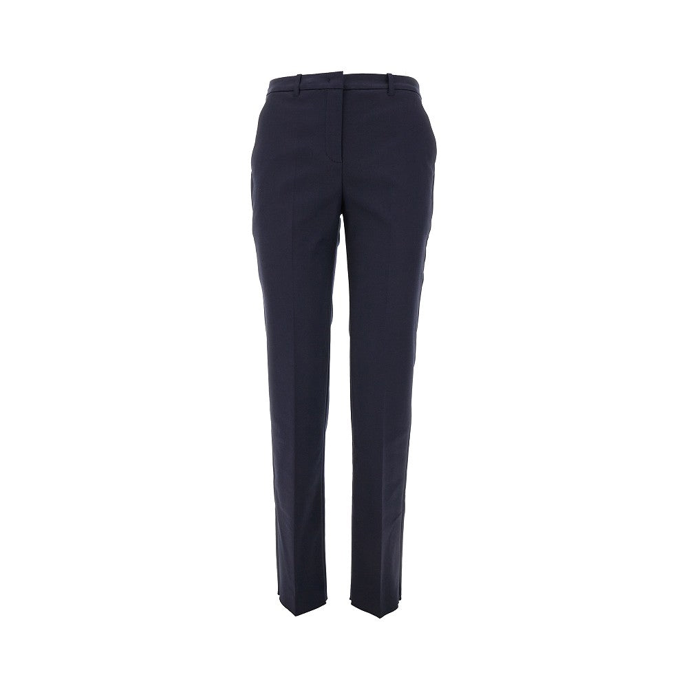 Cotton-blend cigarette pants