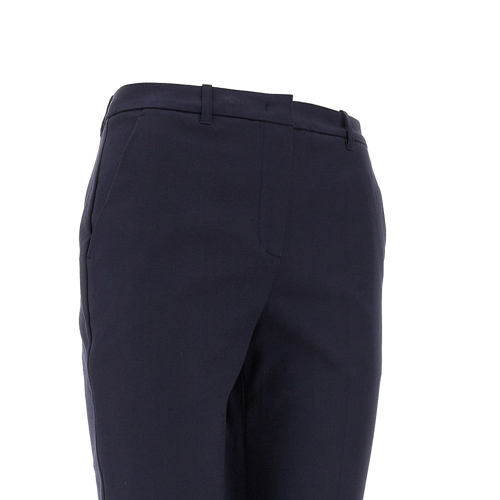 Cotton-blend cigarette pants