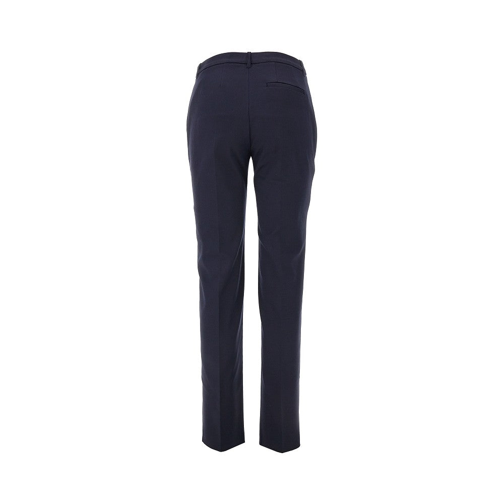 Cotton-blend cigarette pants