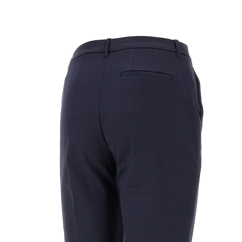 Cotton-blend cigarette pants