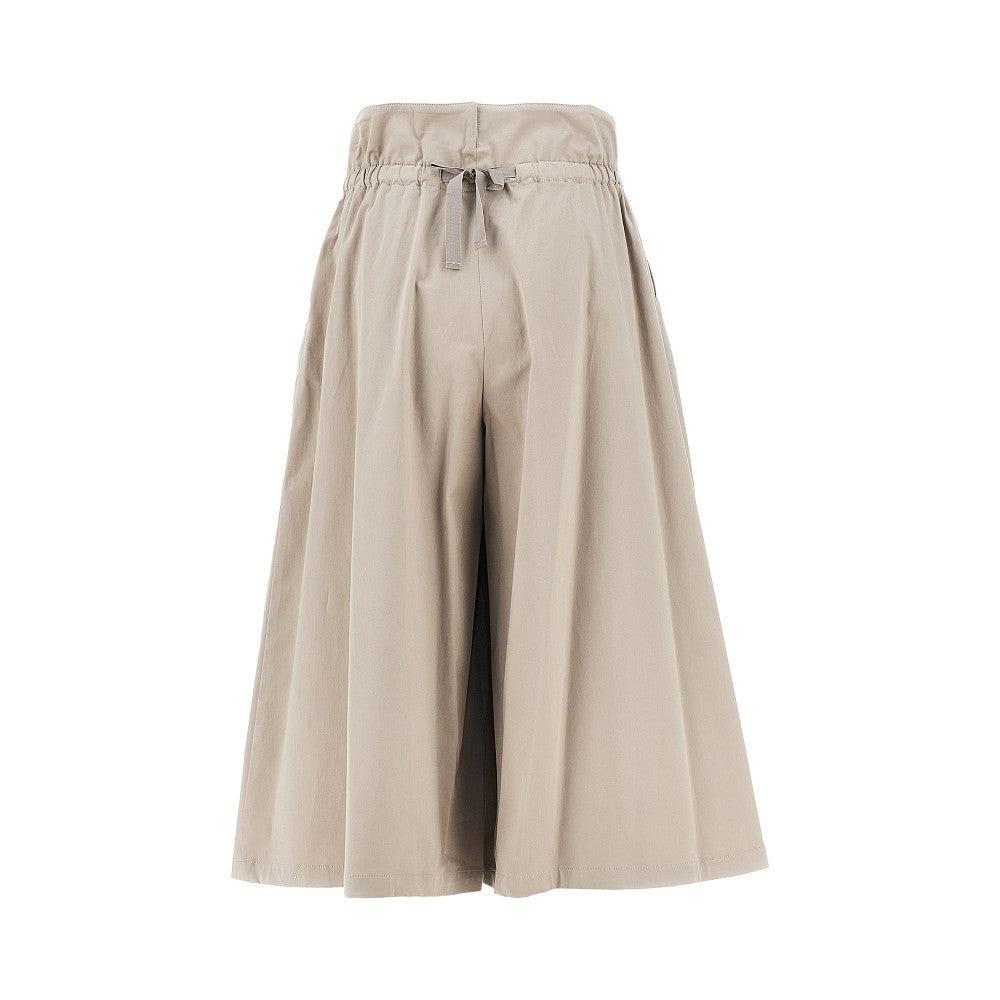 Stretch cotton cropped pants
