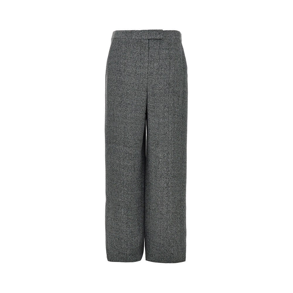 Mouliné fabric pants