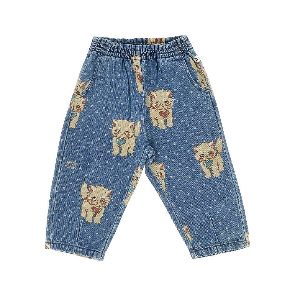 Pantalone in denim stampato 'Magot'