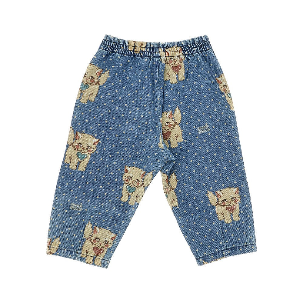 Pantalone in denim stampato 'Magot'