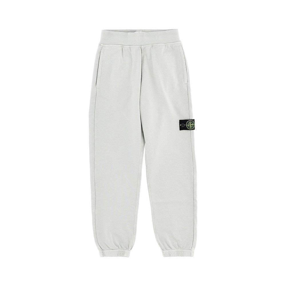 Joggers in cotone biologico con badge logo