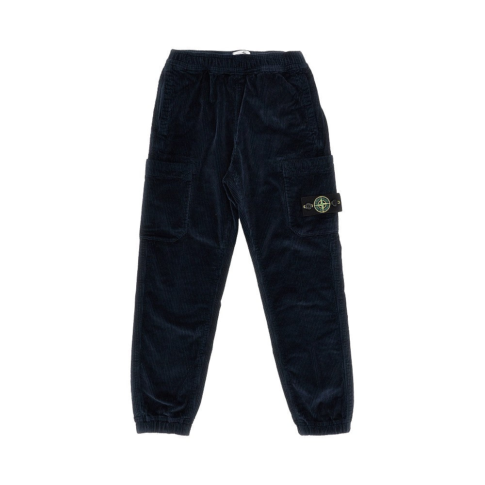 Pantalone cargo in velluto a coste