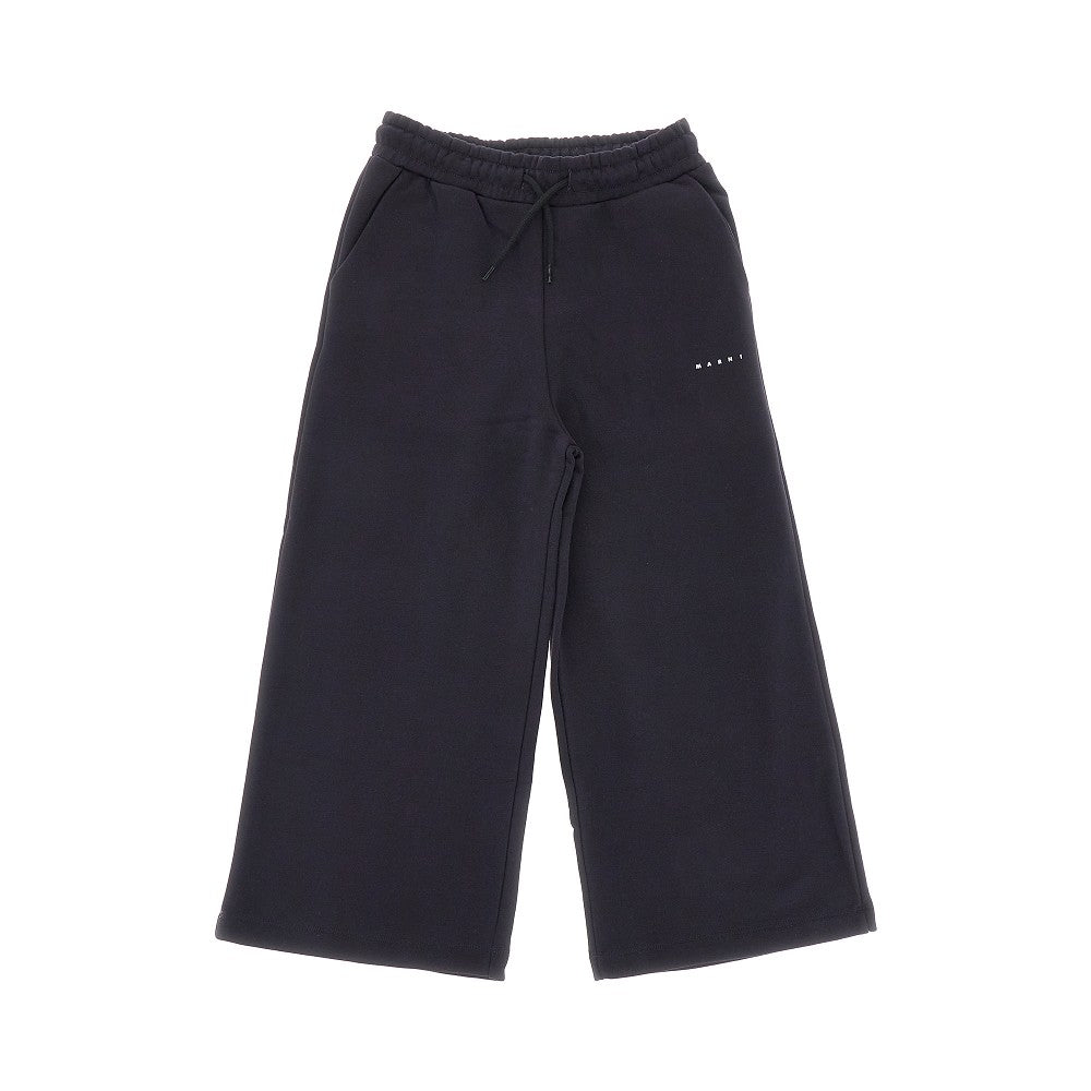 Wide-leg  sweatpants with logo print