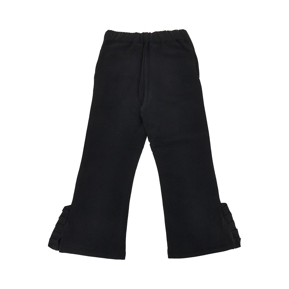 Pantalone in cotone con stampa logo