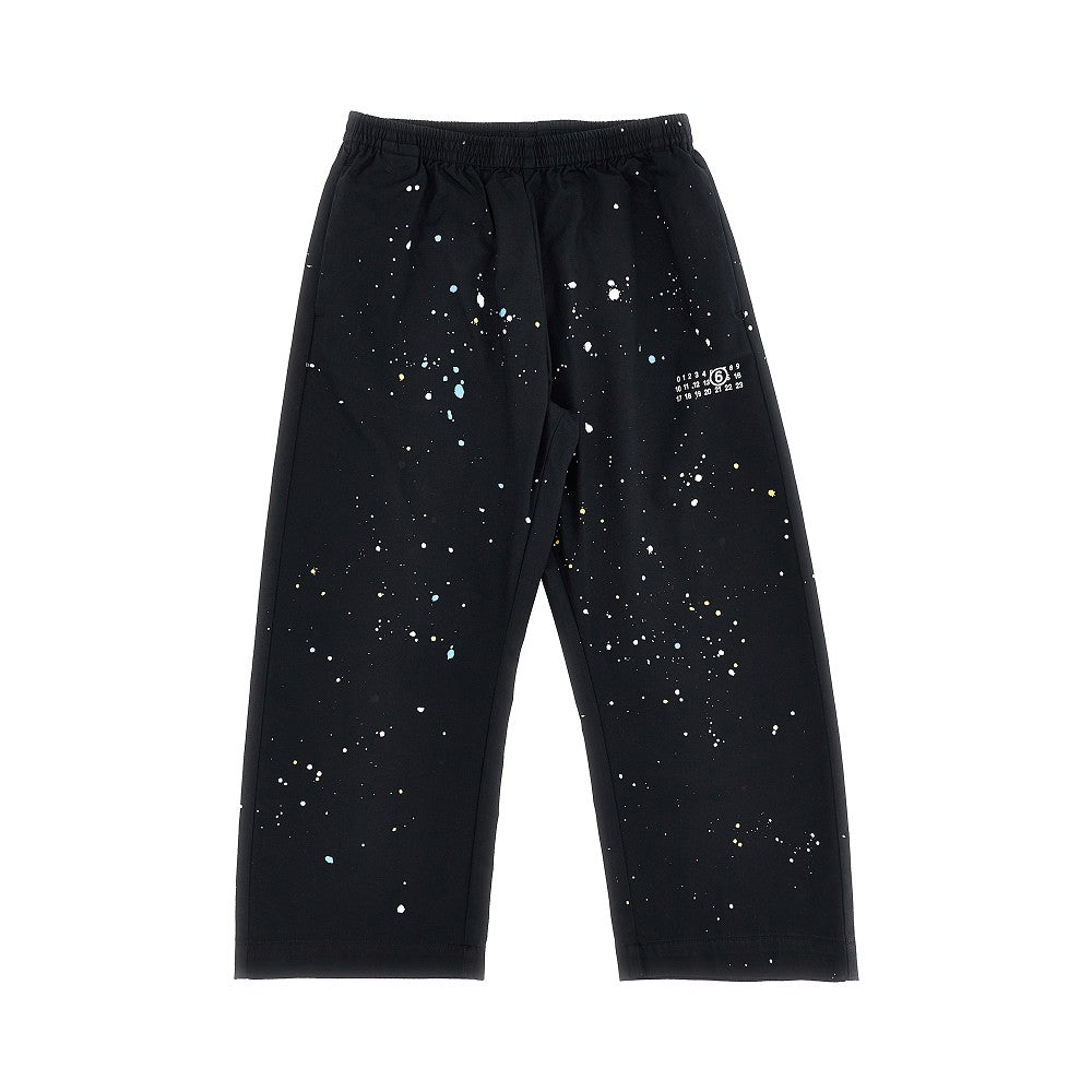 Pantalone in cotone con vernice