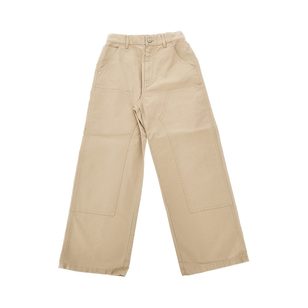 Pantalone double-knee in cotone