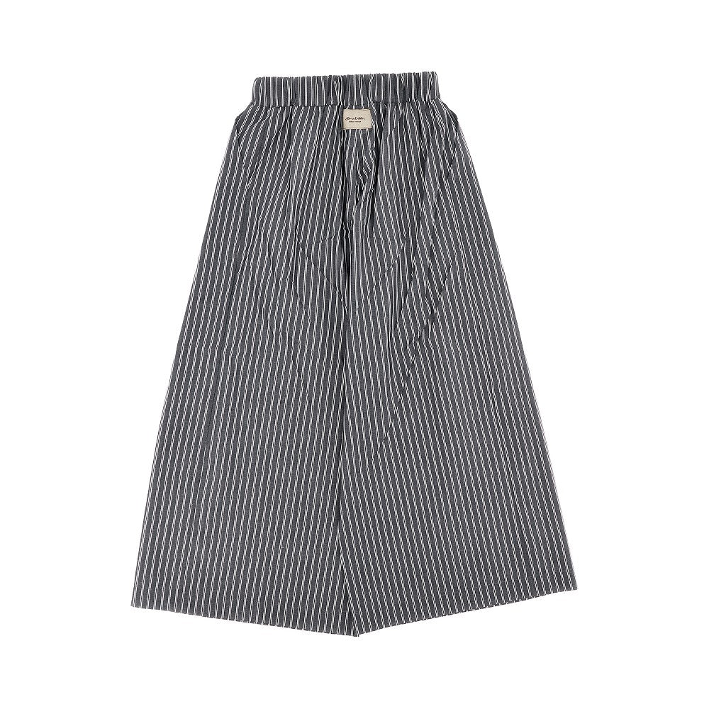Pantalone in popeline di cotone gessato
