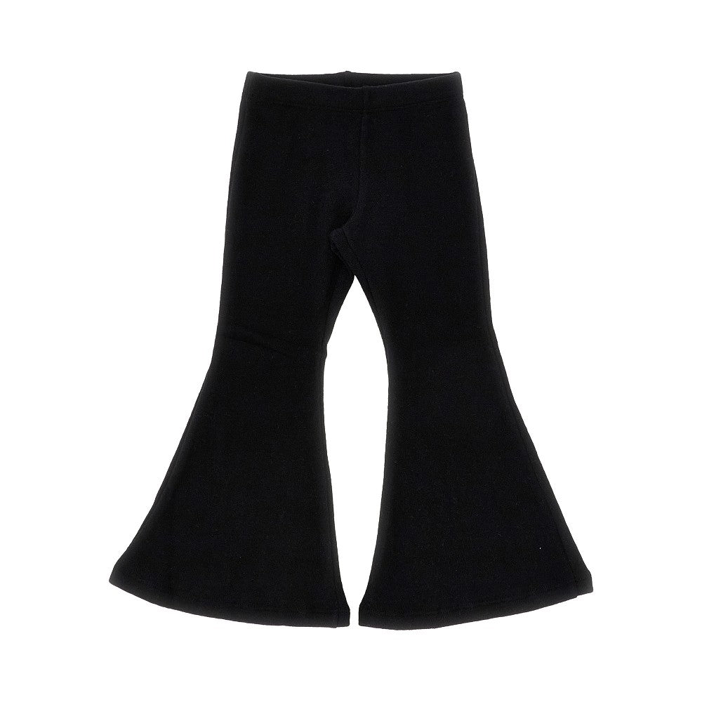Pantalone flared in maglia