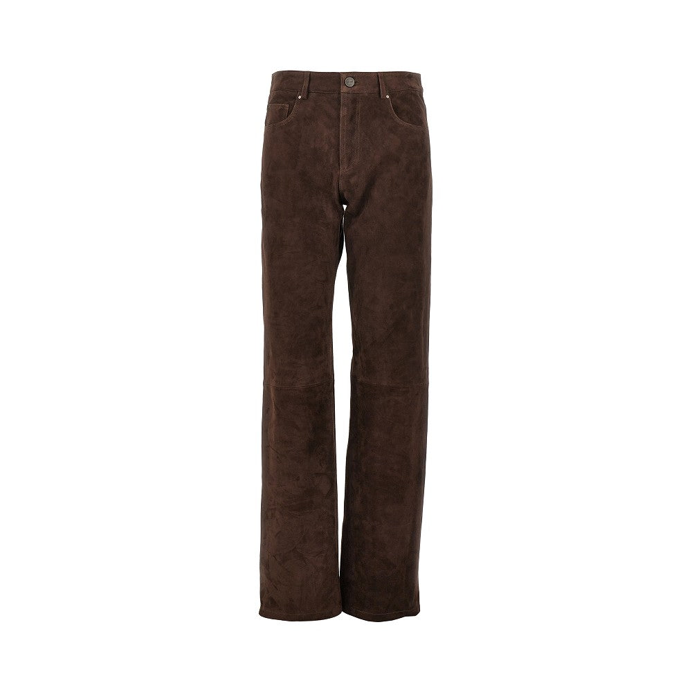 Pantalone in pelle scamosciata 'Jean'