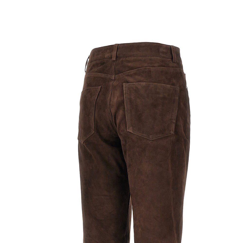 Pantalone in pelle scamosciata 'Jean'