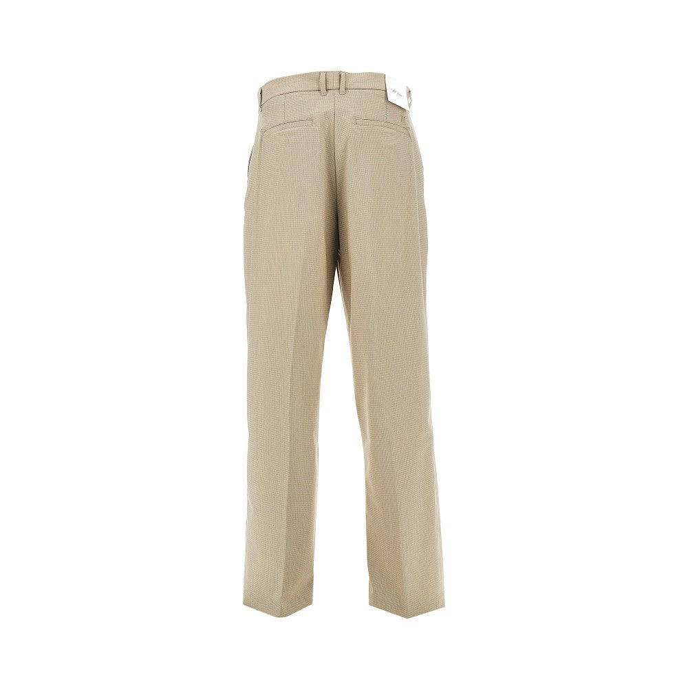 Pantalone 'Reece' in misto viscosa mini check