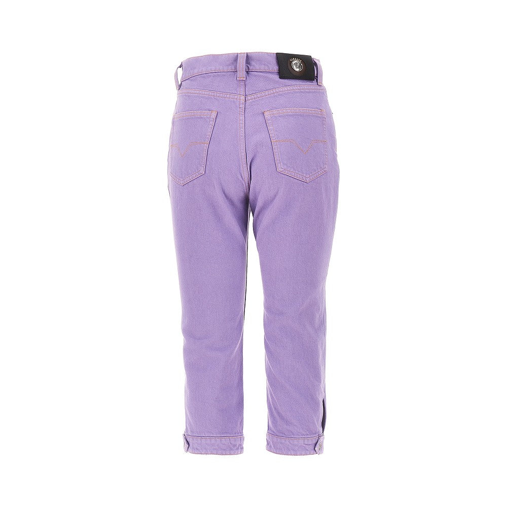 Jeans capri con logo Medusa