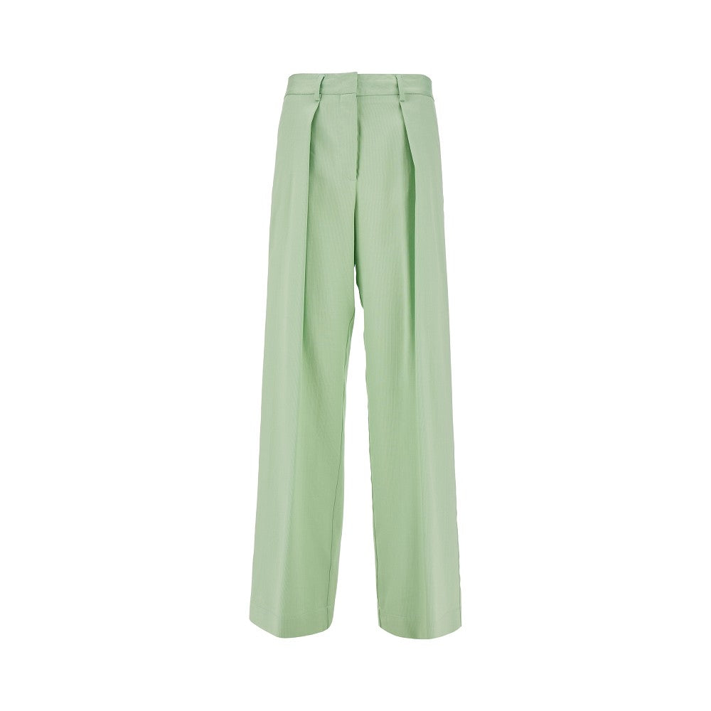 Pantalone in misto viscosa con pince