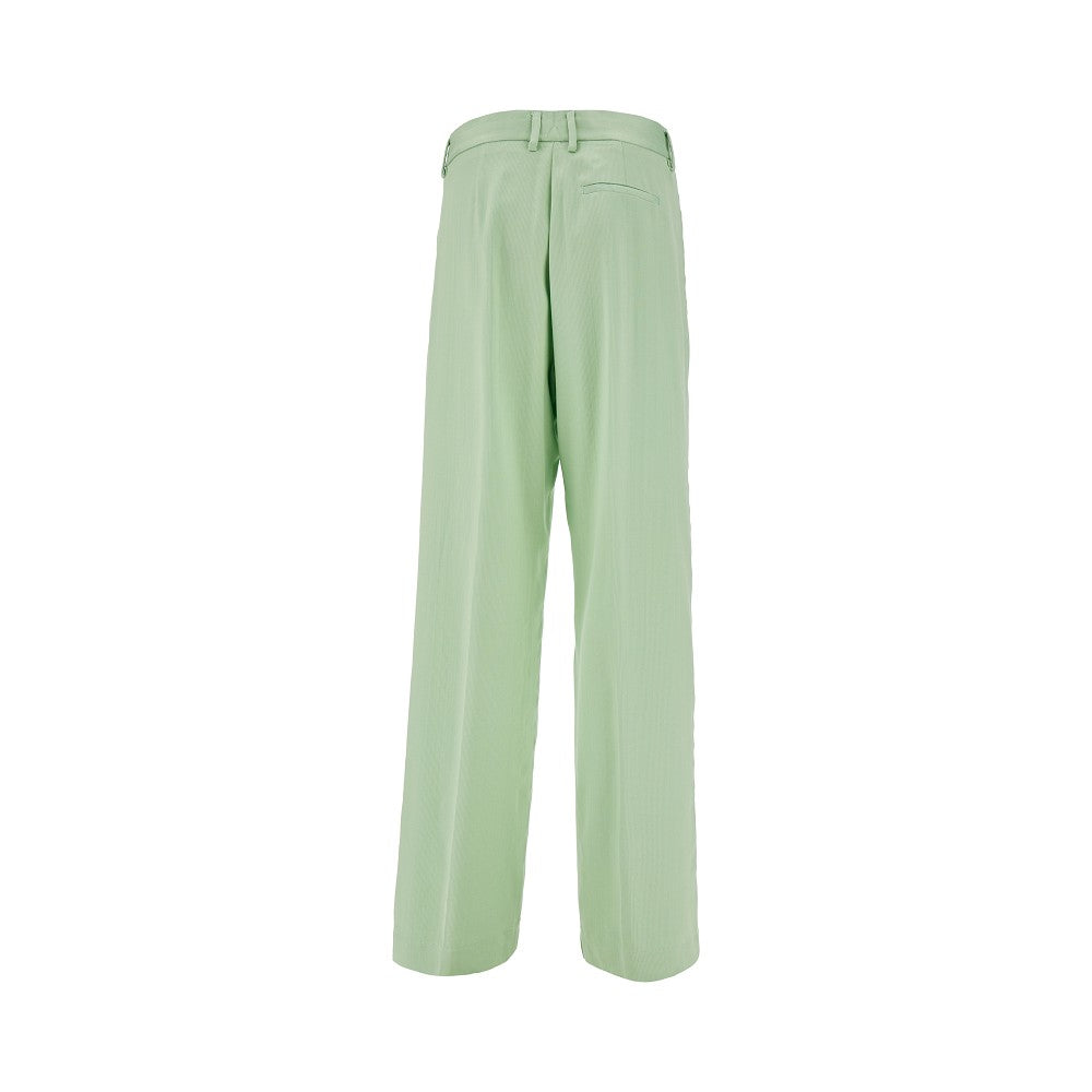 Pantalone in misto viscosa con pince