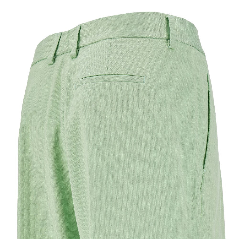 Pantalone in misto viscosa con pince