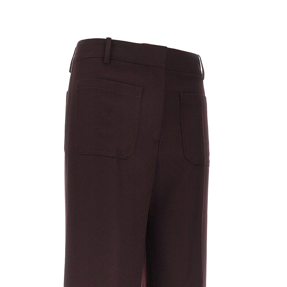 Pantalone in flanella di lana 'Alina'