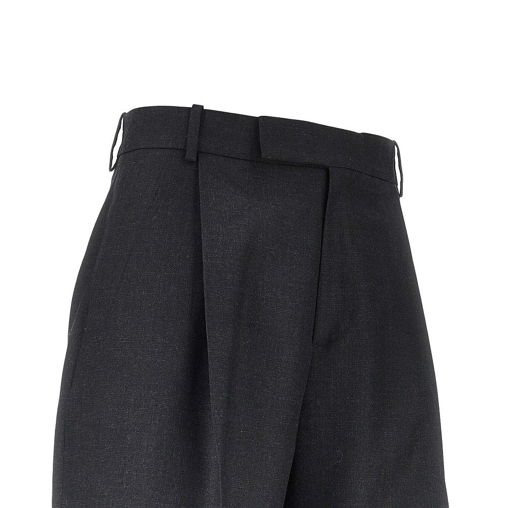 Pleated Hopsack pants