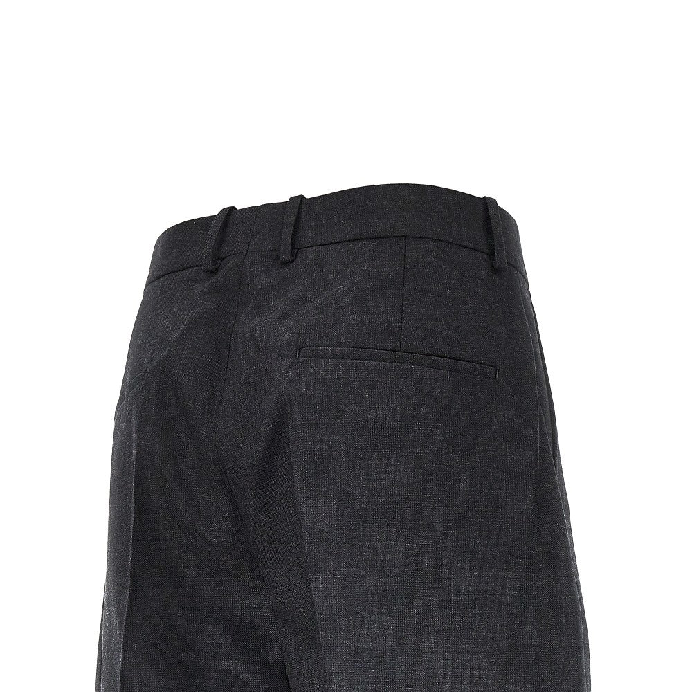 Pleated Hopsack pants