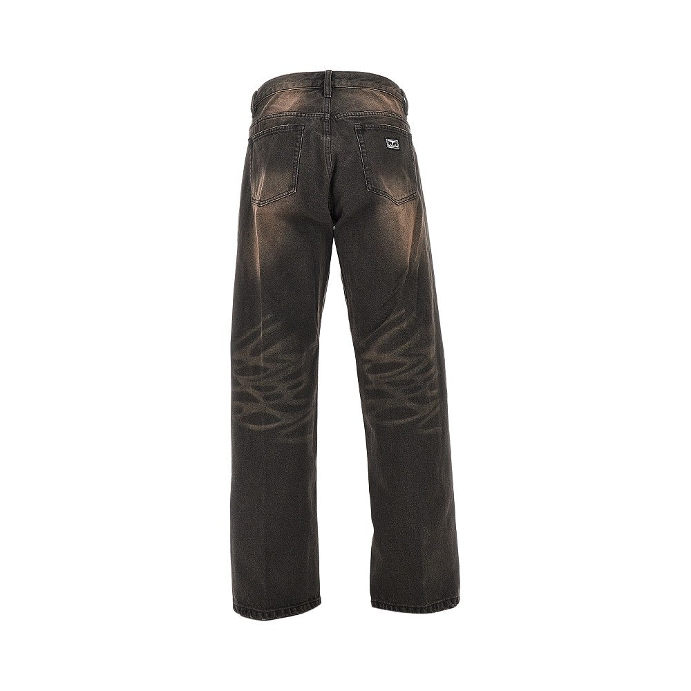 Jeans a gamba dritta Boxcar con borchie