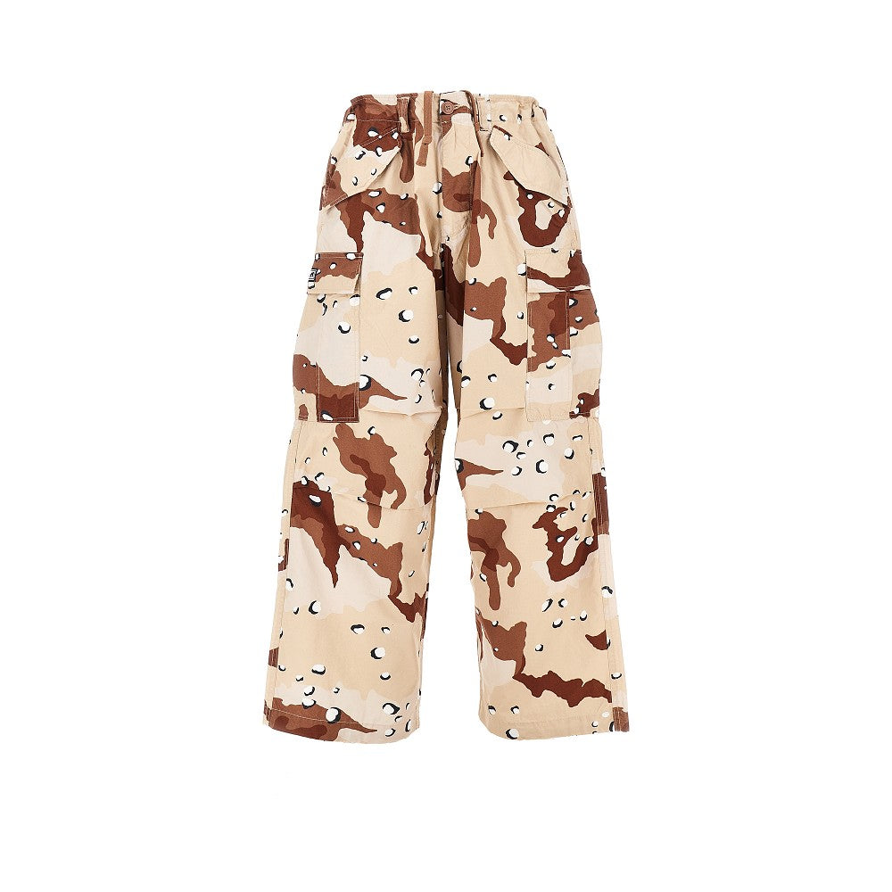 Baggy Fit camouflage cotton cargo pants