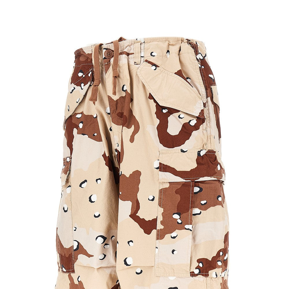 Baggy Fit camouflage cotton cargo pants