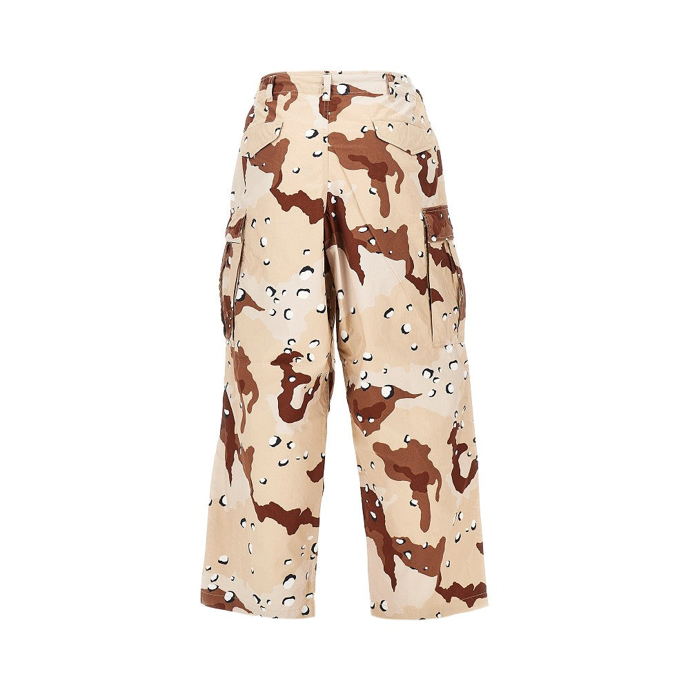 Baggy Fit camouflage cotton cargo pants