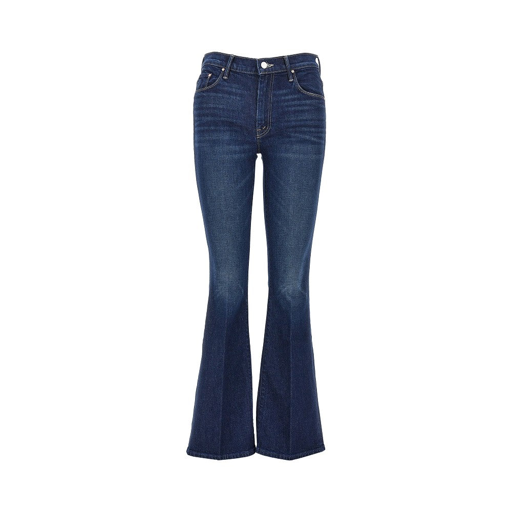 Jeans svasato in denim di cotone stretch