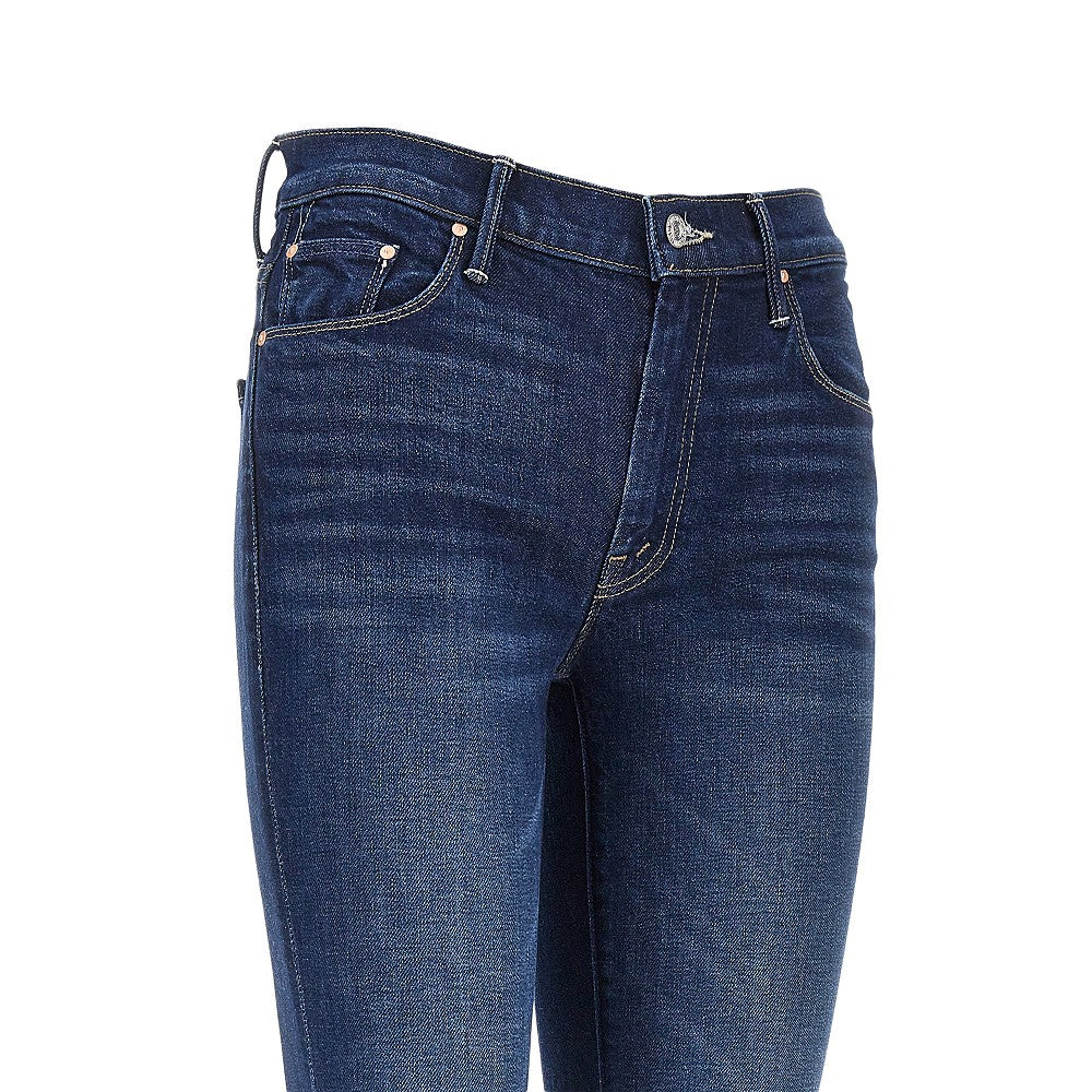 Jeans svasato in denim di cotone stretch