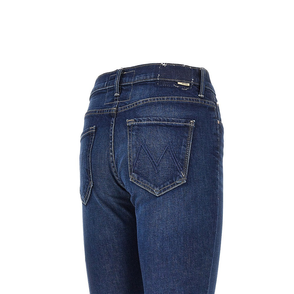 Jeans svasato in denim di cotone stretch