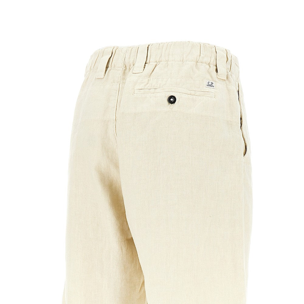 Linen cargo shorts