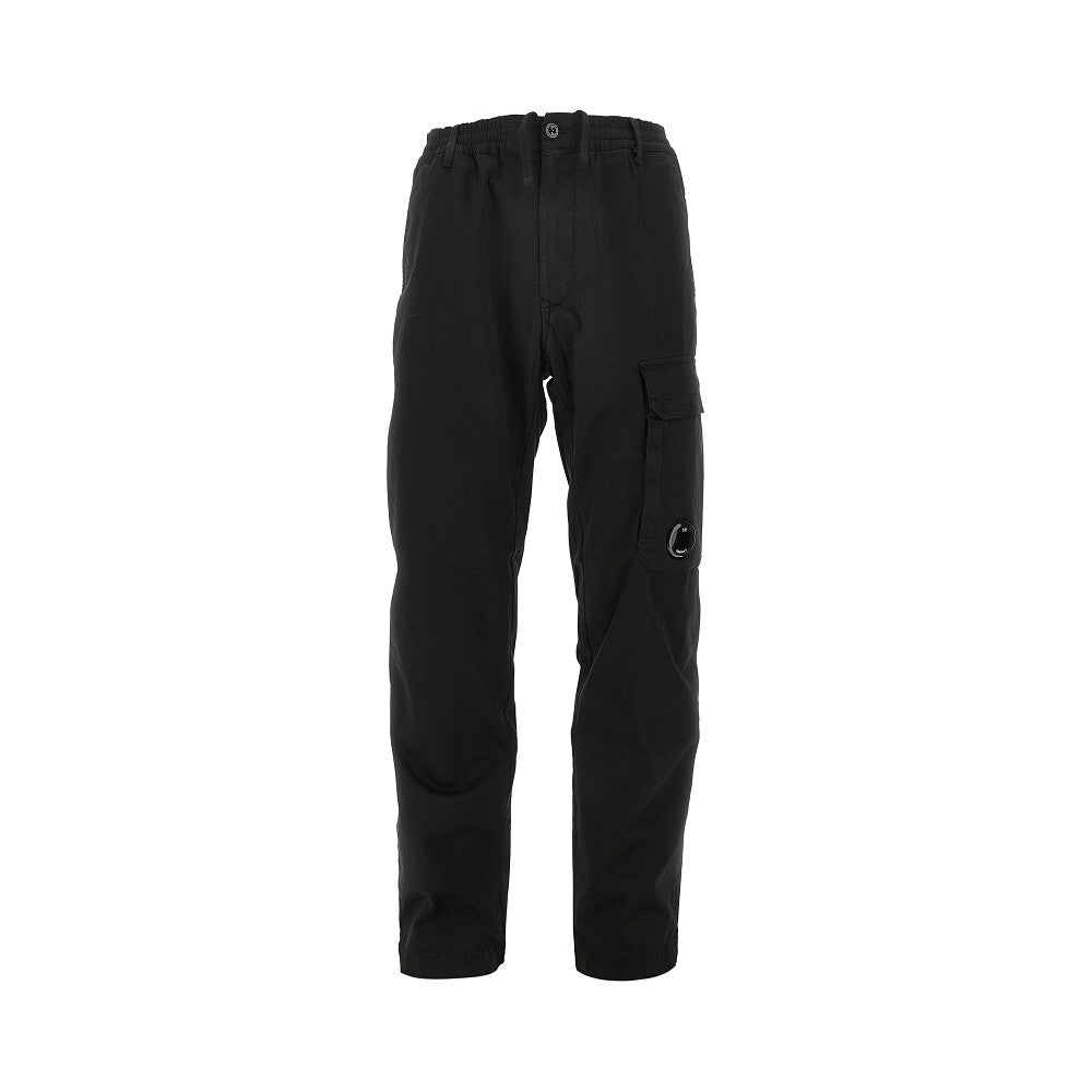 Pantalone cargo in stretch sateen