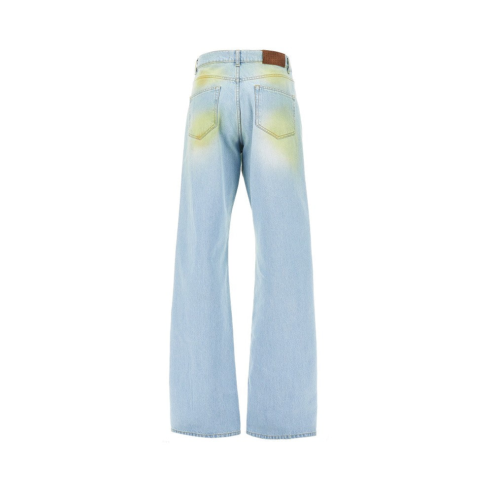 Jeans Relaxed Fit con effetto macchiato