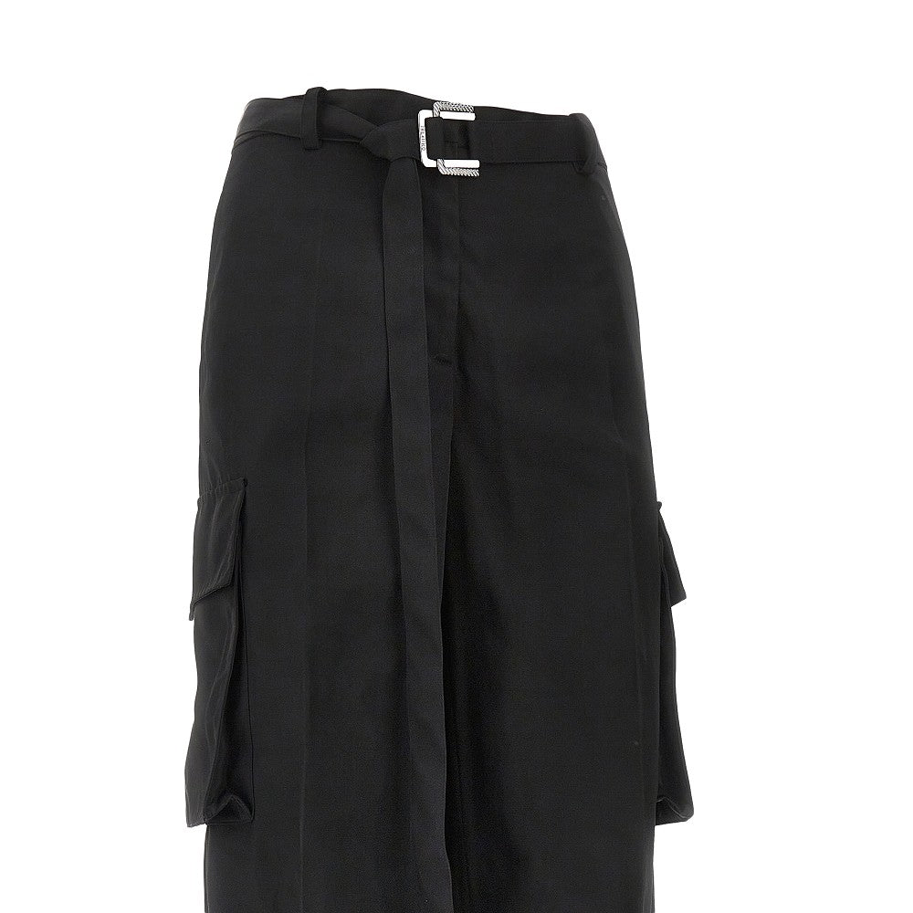 Pantalone cargo in twill